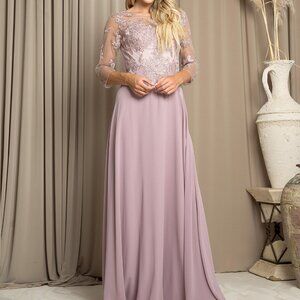 Mother of the Bride Formal Gown- EV5164 MOCHA 3X-NWTags